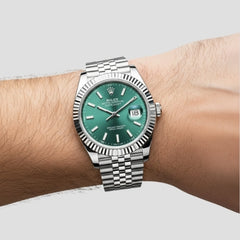 Rolex Date Adjust Green Dail